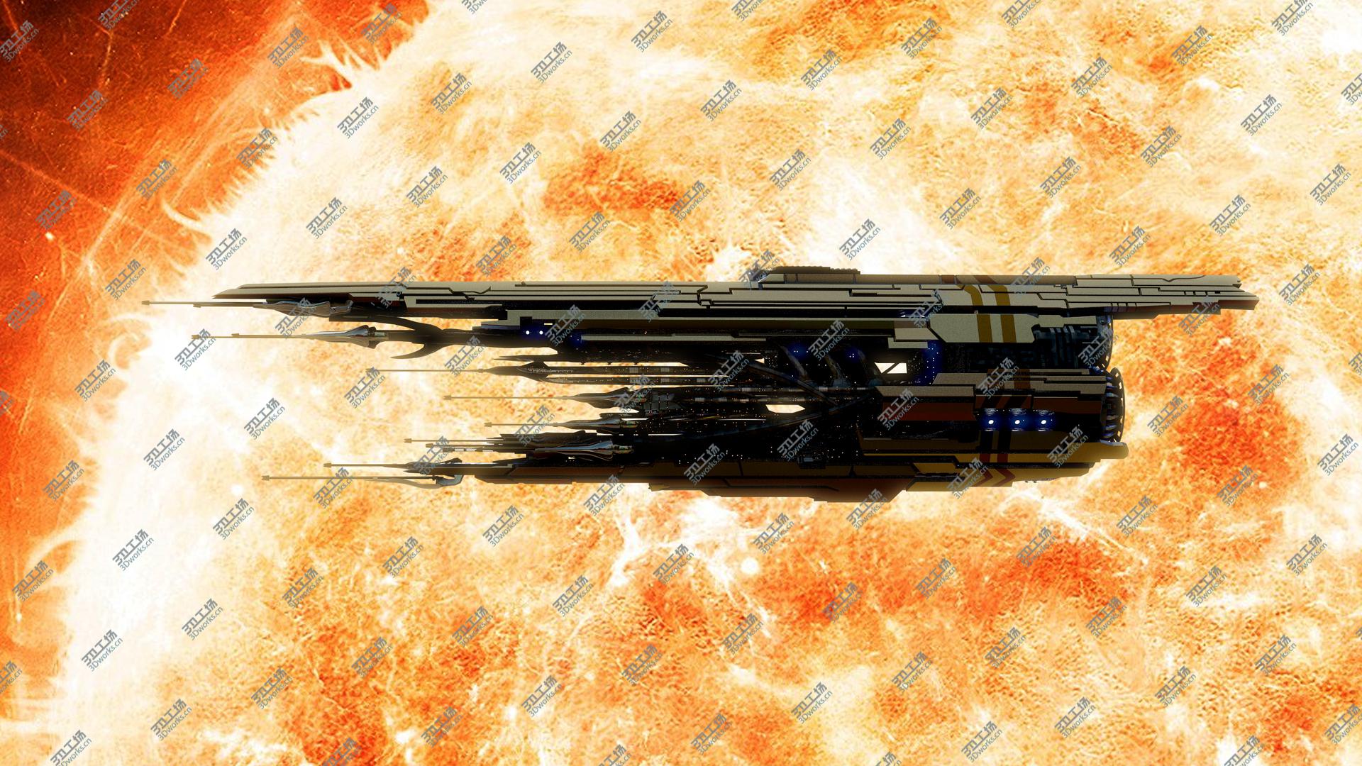images/goods_img/2021040233/Alien Dreadnought Capital Sci-Fi Spaceship model/2.jpg